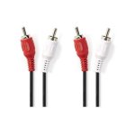 Καλώδιο ήχου Nedis 2x RCA αρσ. - 2x RCA αρσ., 1.5m.